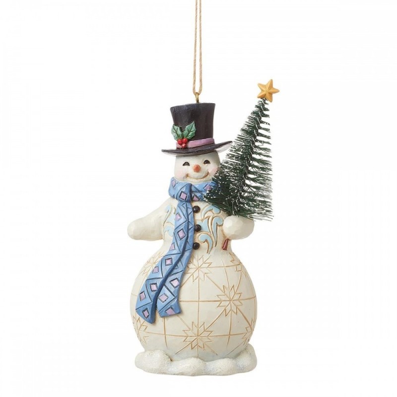 Figurine Bonhomme De Neige Avec Un Sisal