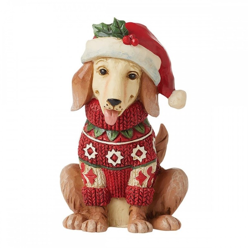 Figurine Mini Chien De Noel