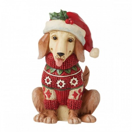 Figurine Mini Chien De Noel