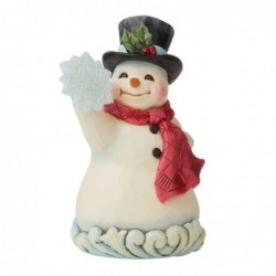 Figurine Bonhomme De Neige Avec Un Flocon