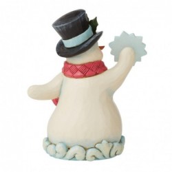 Figurine Bonhomme De Neige Avec Un Flocon