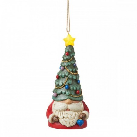 Figurine Gnome Avec Un Chapeau Sapin S'illumine