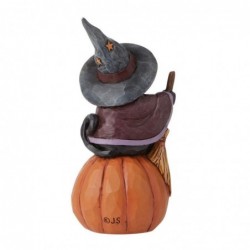 Figurine Chat Sur Une Mini Citrouille Jim Shore Heartwood Creek