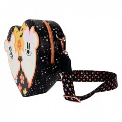 Sac À Bandoulière Cœur Phosphorescent Mickey Minnie Costume De Fantôme Fleuri