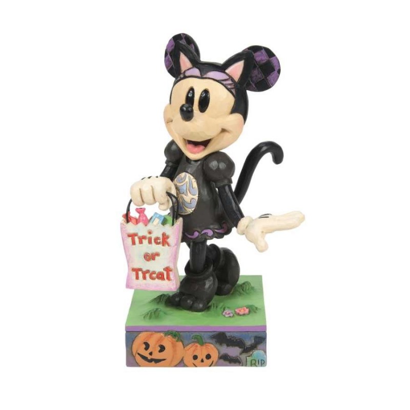 Figurine Minnie En Costume De Chat Noir Disney Traditions