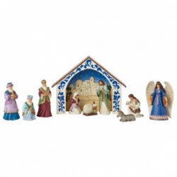 Figurine Set De 10 Figurines Nativité Jim Shore Heartwood Creek