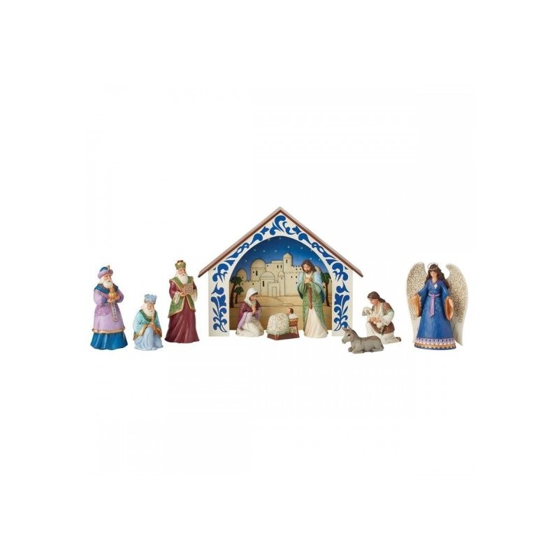 Figurine Set De 10 Figurines Nativité Jim Shore Heartwood Creek