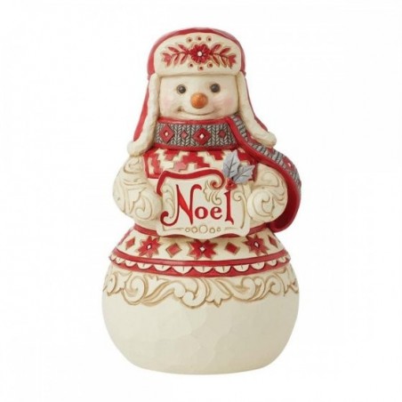 Figurine Bonhomme De Neige Noël Nordique Jim Shore Heartwood Creek