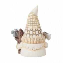 Figurine Gnome Bûcheron White Woodland