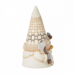 Figurine Gnome Bûcheron White Woodland