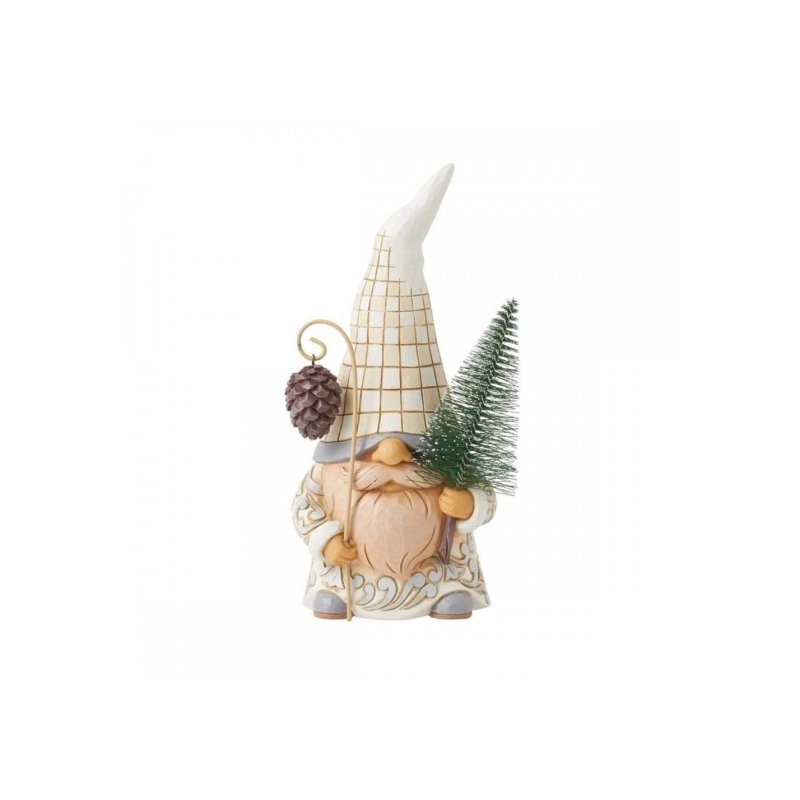 Figurine Gnome Sapin White Woodland