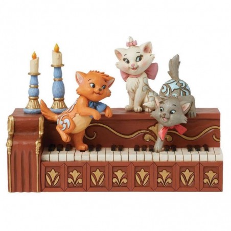 Figurine Chatons Aristochats Sur Un Piano