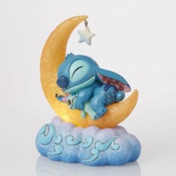 Figurine Stitch Scrump Sur Une Lune En Led Disney Traditions Stitch