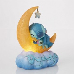 Figurine Stitch Scrump Sur Une Lune En Led Disney Traditions Stitch