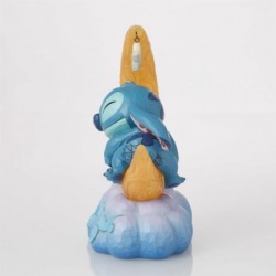 Figurine Stitch Scrump Sur Une Lune En Led Disney Traditions Stitch