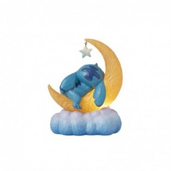 Figurine Stitch Scrump Sur Une Lune En Led Disney Traditions Stitch