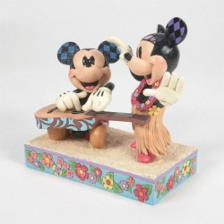 Figurine Mickey Et Minnie Hawaï Disney Traditions