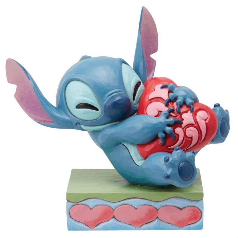 Figurine Stitch Avec Un Coeur Disney Traditions