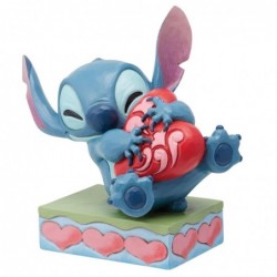 Figurine Stitch Avec Un Coeur Disney Traditions