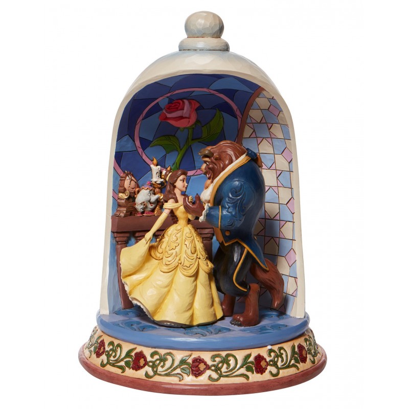 Figurine Diorama Rose La Belle Et La Bête Disney Traditions