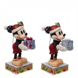 Figurine Mickey De Noël Avec Un Cadeau Surprise Disney Traditions