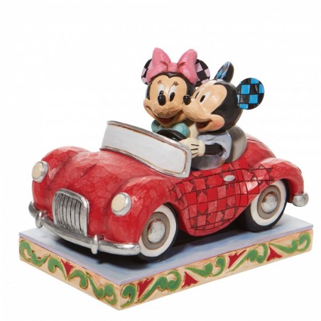 Figurine Mickey Minnie En Voiture Disney Traditions