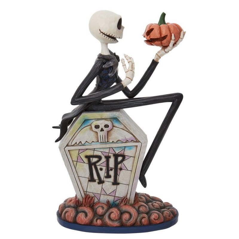 Figurine Jack Sur Une Pierre Tombale Disney Traditions