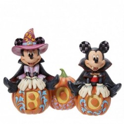 Figurine Mickey Minnie Halloween Phosphorescent Disney Traditions