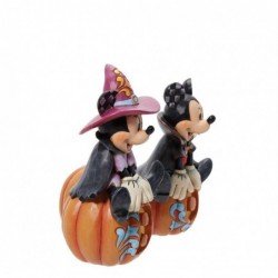 Figurine Mickey Minnie Halloween Phosphorescent Disney Traditions