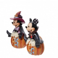 Figurine Mickey Minnie Halloween Phosphorescent Disney Traditions