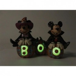 Figurine Mickey Minnie Halloween Phosphorescent Disney Traditions