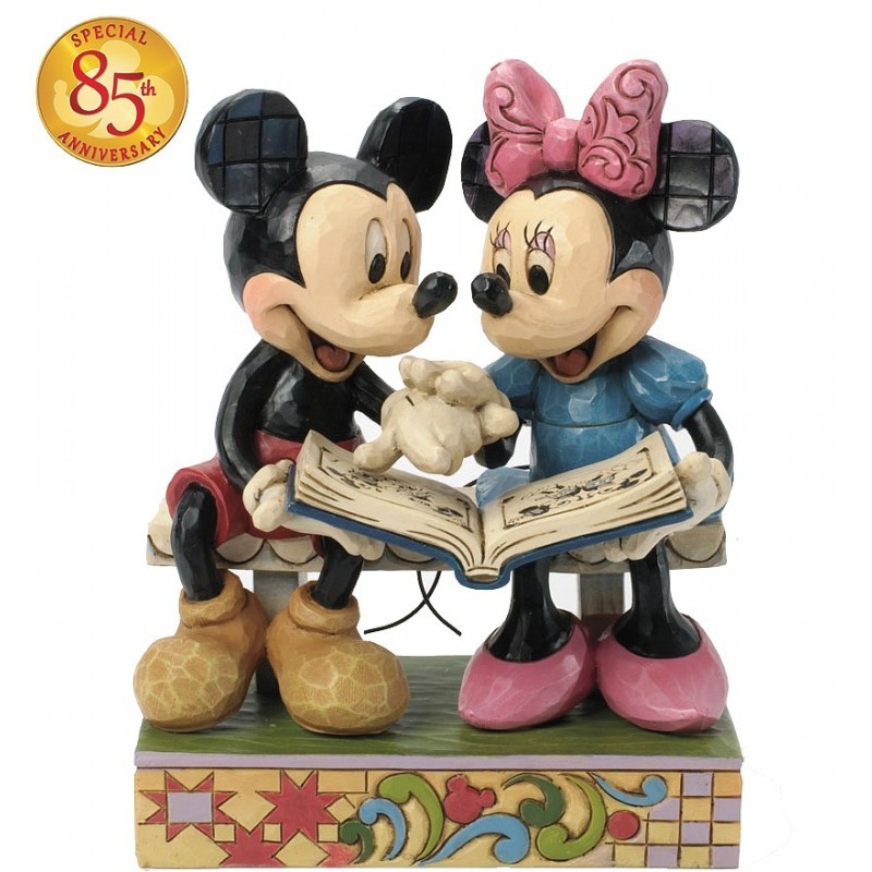 Figurine Mickey Et Minnie 85E Anniversaire Disney Traditions