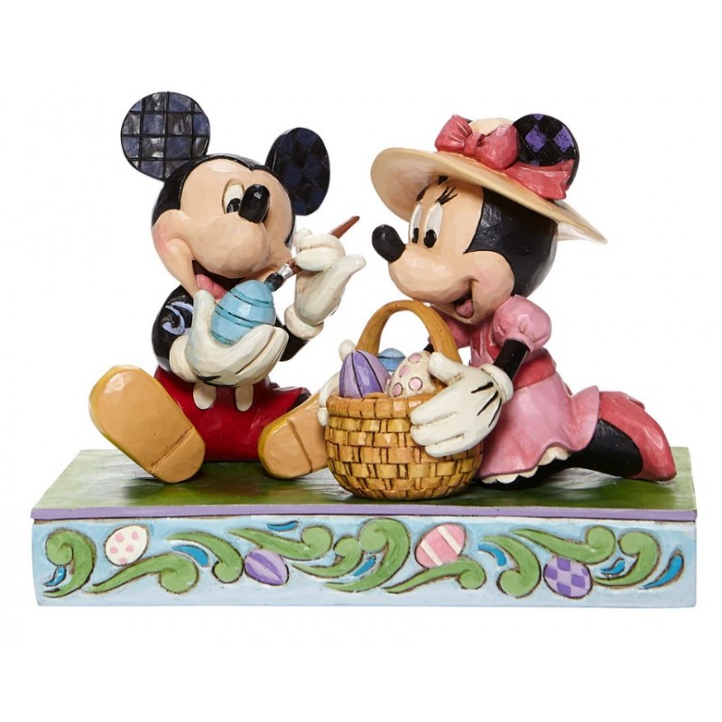 Figurine Mickey Et Minnie De Pâques Disney Traditions