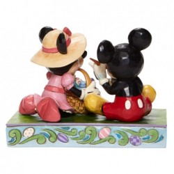 Figurine Mickey Et Minnie De Pâques Disney Traditions