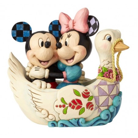 Figurine Mickey Minnie Dans Le Cygne Disney Traditions