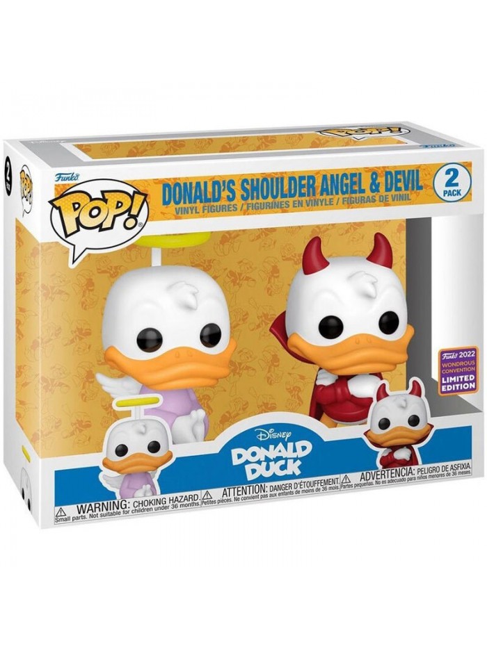 Figurine Funko Pop Donald Ange Demon Exclu Disney Donald