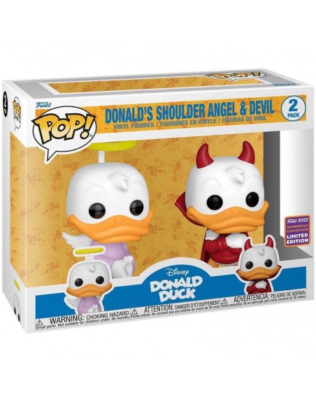 Figurine Funko Pop Donald Ange Demon Exclu Disney Donald