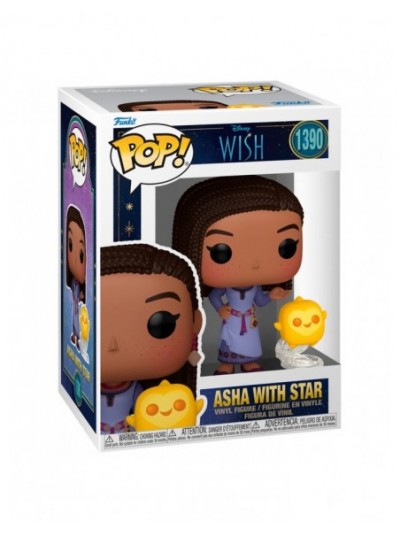 Figurine Funko Pop 1390 Asha Avec Étoile Disney Wish