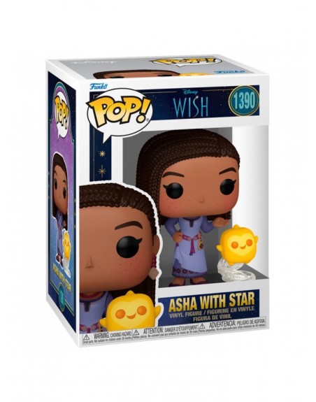 Figurine Funko Pop 1390 Asha Avec Étoile Disney Wish