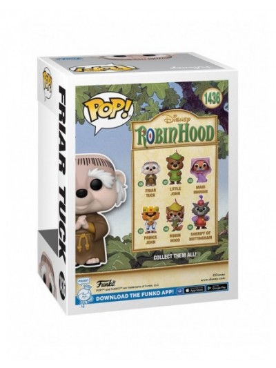 Figurine Funko Pop 1436 Frère Tuck Robin Des Bois Disney