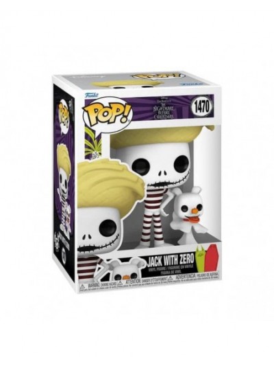 Figurine Funko Pop 1470 Jack Avec Zéro À La Plage L'étrange Noël De Monsieur Jack