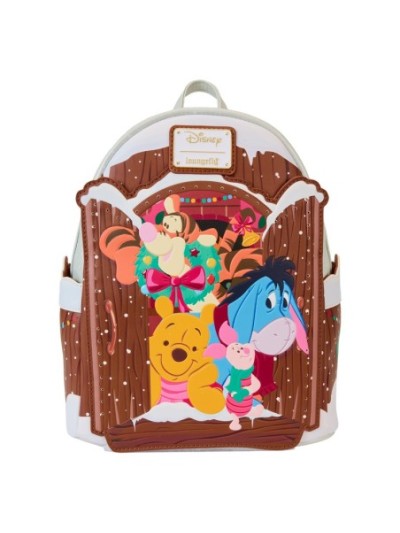 Mini Sac À Dos Lumineux Vœux De Noël Disney Loungefly Winnie L'ourson Et Ses Amis