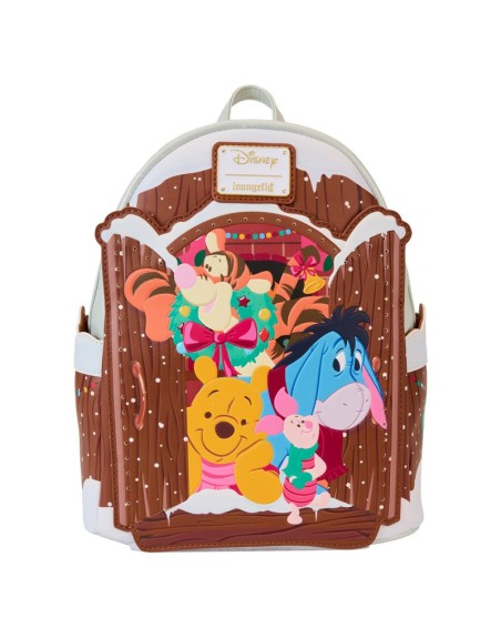 Mini Sac À Dos Lumineux Vœux De Noël Disney Loungefly Winnie L'ourson Et Ses Amis