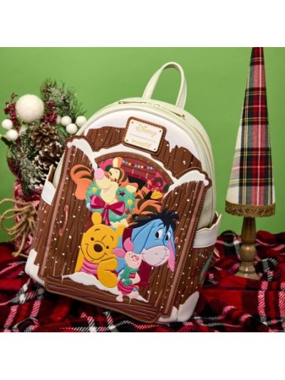 Mini Sac À Dos Lumineux Vœux De Noël Disney Loungefly Winnie L'ourson Et Ses Amis