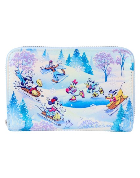 Portefeuille Mickey Friends Winter Wonderland Scene Disney Loungefly