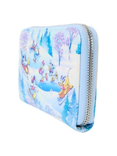 Portefeuille Mickey Friends Winter Wonderland Scene Disney Loungefly