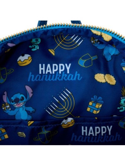 Mini Sac À Dos Lumineux Stitch Hanukkah Menorah Disney Loungefly