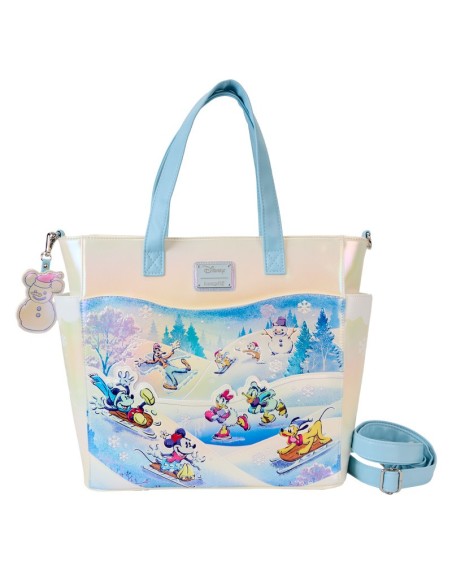 Tote Bag Convertible Sac À Dos Mickey Friends Winter Wonderland Scene