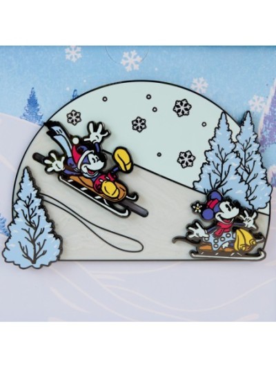 Pin Coffret Collector Mickey Friends Winter Wonderland Disney Loungefly