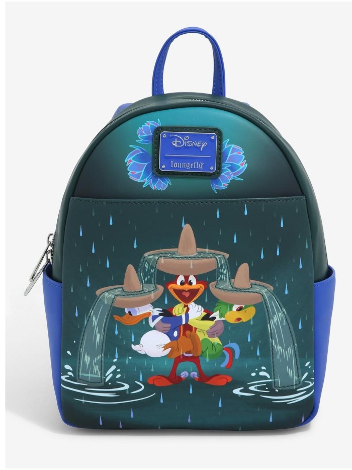 Mini Sac À Dos Exclusif La Fontaine Des Trois Caballeros Disney Loungefly